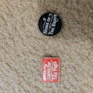 Budweiser enamel pins patriotic